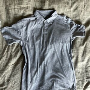 True Classic Cotton Blend Polo Shirt – Heather Gray – Men’s Large